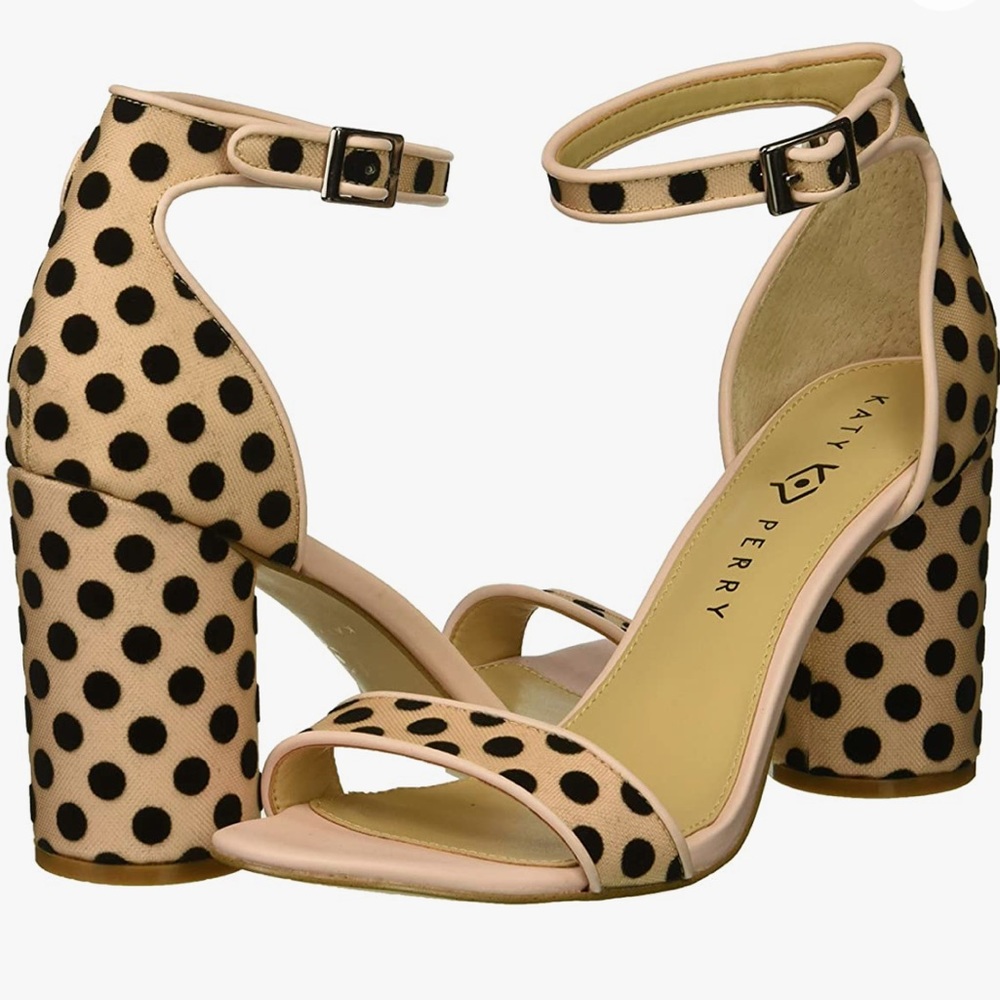 Katy Perry Collections Women's Polka Dot Heels - Cream and Black